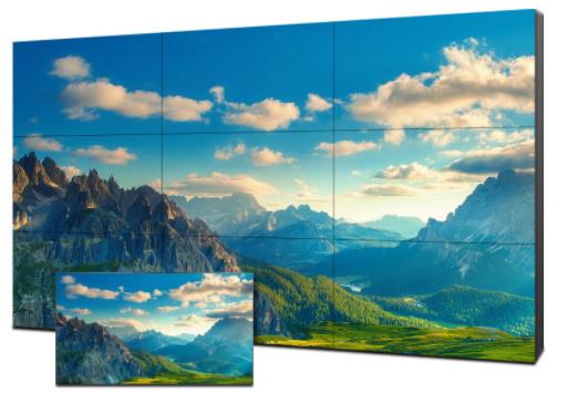 常见的液晶拼接屏尺寸和它的拼缝大小